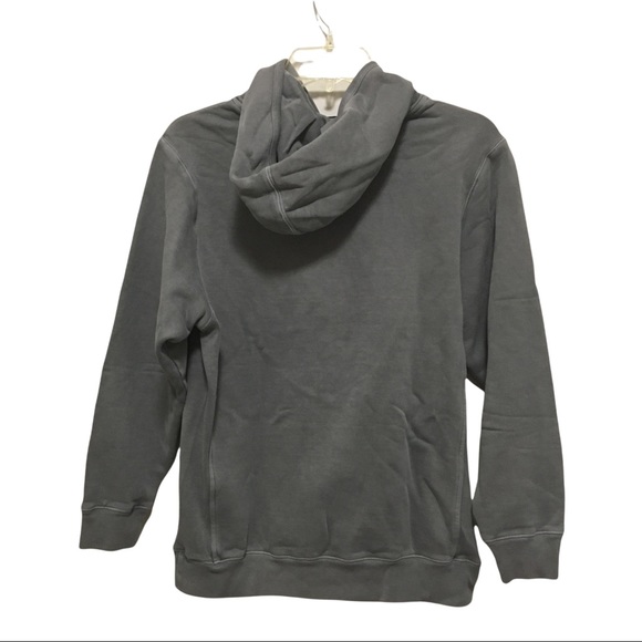 Boy’s LANDS END Size L (14-16) Sea Wash Gray Hoodie Sweatshirt - Picture 2 of 6